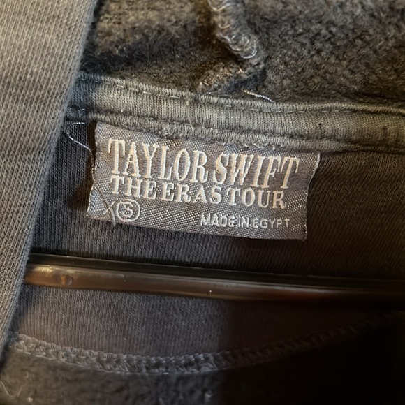 Taylor Swift The Eras Tour Womens Concert Merch Hoodie Gray Sweatshirt oversized - Picture 11 of 12